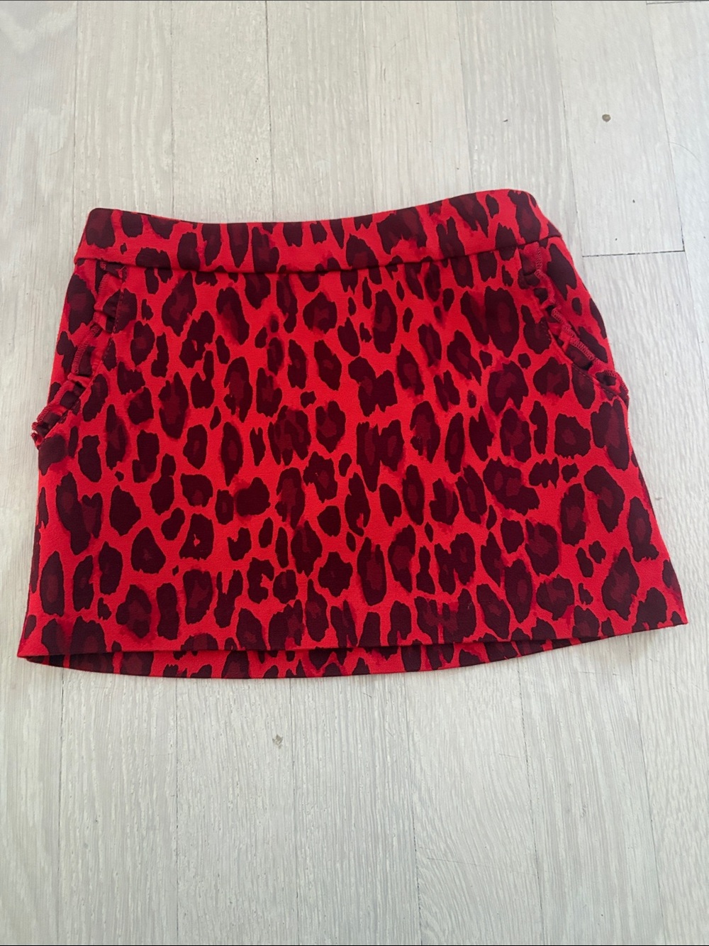 kate spade Red and Black Leopard Print Girls' Skirt size 4